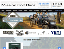 Tablet Screenshot of missiongolfcars.com